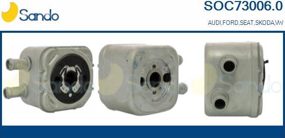 Sando SOC73006.0 - Oil Cooler, engine oil car-mod.net