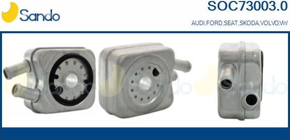 Sando SOC73003.0 - Oil Cooler, engine oil car-mod.net