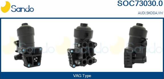 Sando SOC73030.0 - Oil Cooler, engine oil car-mod.net