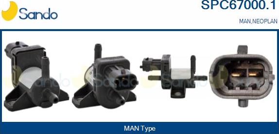 Sando SPC67000.1 - EGR Pressure Converter, exhaust control car-mod.net