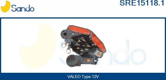 Sando SRE15118.1 - Voltage regulator, alternator car-mod.net