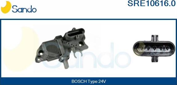 Sando SRE10616.0 - Voltage regulator, alternator car-mod.net