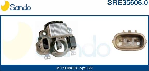 Sando SRE35606.0 - Voltage regulator, alternator car-mod.net