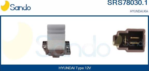 Sando SRS78030.1 - Resistor, interior blower car-mod.net
