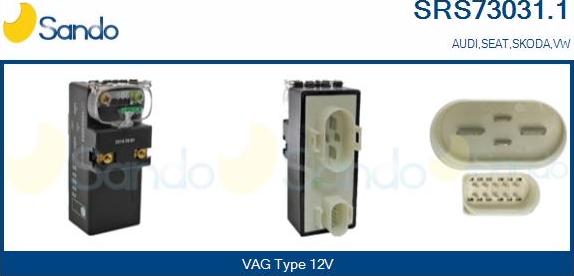 Sando SRS73031.1 - Control Unit, air conditioning car-mod.net