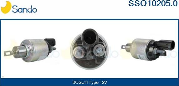 Sando SSO10205.0 - Solenoid Switch, starter car-mod.net