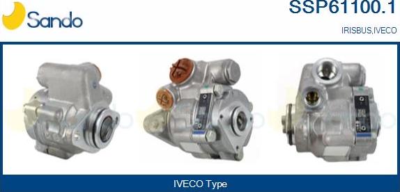 Sando SSP61100.1 - Hydraulic Pump, steering system car-mod.net