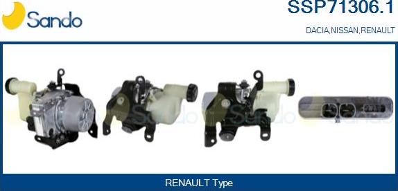 Sando SSP71306.1 - Hydraulic Pump, steering system car-mod.net