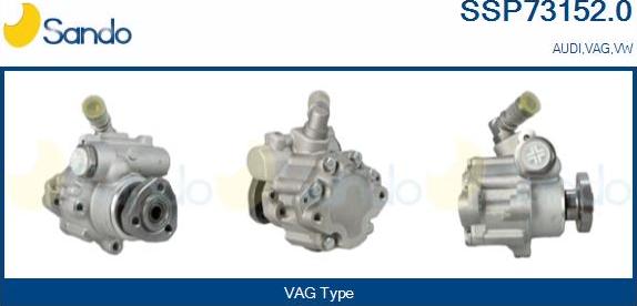 Sando SSP73152.0 - Hydraulic Pump, steering system car-mod.net