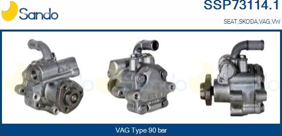 Sando SSP73114.1 - Hydraulic Pump, steering system car-mod.net