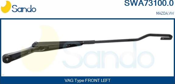 Sando SWA73100.0 - Wiper Arm, window cleaning car-mod.net