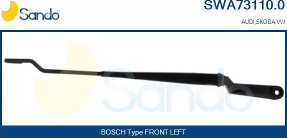 Sando SWA73110.0 - Wiper Arm, window cleaning car-mod.net