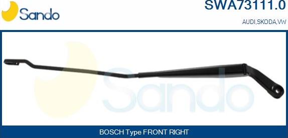 Sando SWA73111.0 - Wiper Arm, window cleaning car-mod.net