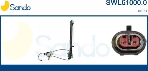 Sando SWL61000.0 - Window Regulator car-mod.net