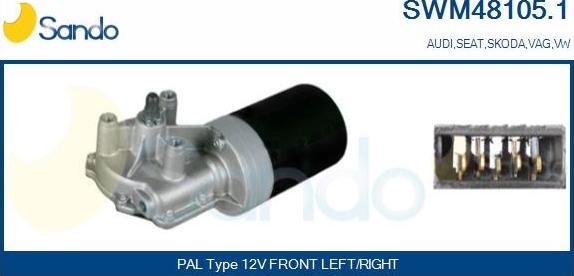 Sando SWM48105.1 - Wiper Motor car-mod.net
