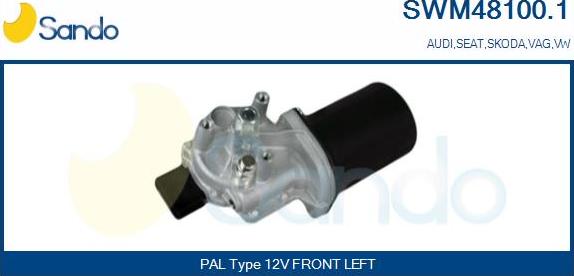 Sando SWM48100.1 - Wiper Motor car-mod.net