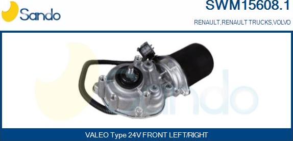 Sando SWM15608.1 - Wiper Motor car-mod.net
