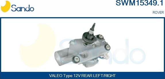 Sando SWM15349.1 - Wiper Motor car-mod.net