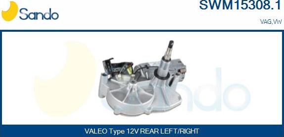 Sando SWM15308.1 - Wiper Motor car-mod.net