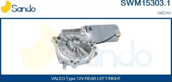 Sando SWM15303.1 - Wiper Motor car-mod.net
