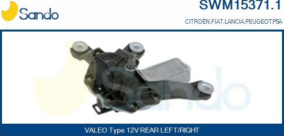 Sando SWM15371.1 - Wiper Motor car-mod.net
