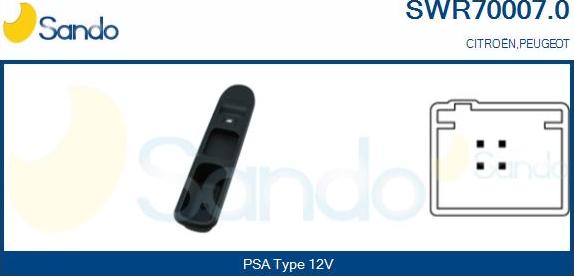 Sando SWR70007.0 - Switch, window regulator car-mod.net