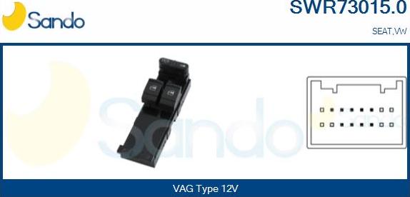 Sando SWR73015.0 - Switch, window regulator car-mod.net