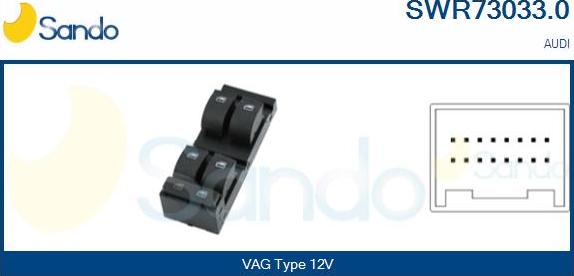 Sando SWR73033.0 - Switch, window regulator car-mod.net