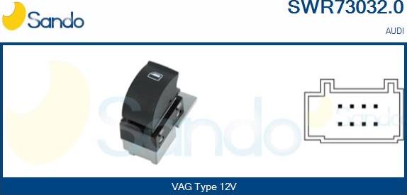 Sando SWR73032.0 - Switch, window regulator car-mod.net