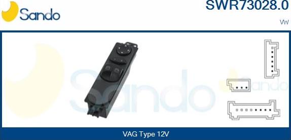 Sando SWR73028.0 - Switch, window regulator car-mod.net