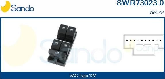 Sando SWR73023.0 - Switch, window regulator car-mod.net