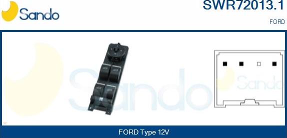 Sando SWR72013.1 - Switch, window regulator car-mod.net