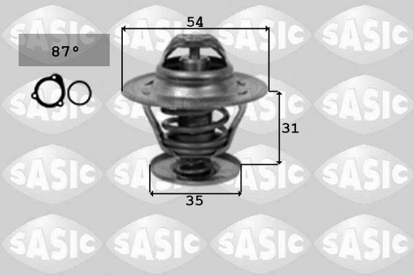 Sasic 9000161 - Coolant thermostat / housing car-mod.net