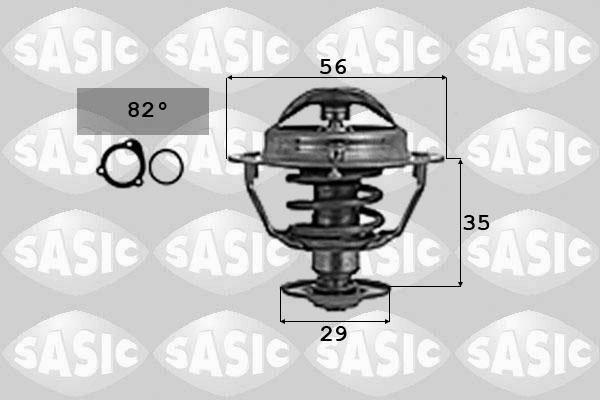 Sasic 9000737 - Coolant thermostat / housing car-mod.net