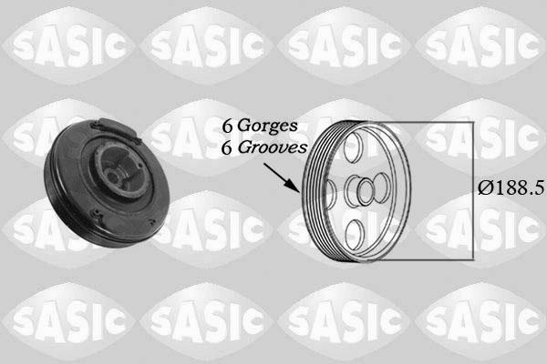 Sasic 9001807 - Belt Pulley, crankshaft car-mod.net