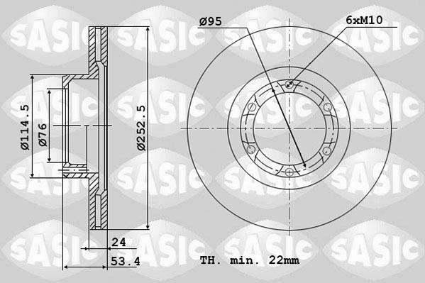 Sasic 4004249J - Brake Disc car-mod.net
