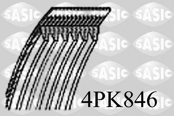 Sasic 4PK846 - V-Ribbed Belt car-mod.net