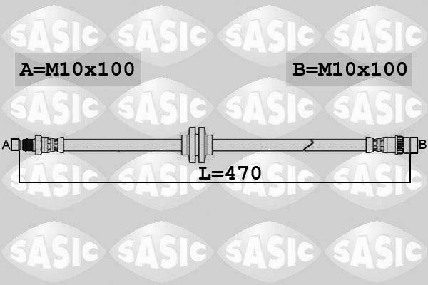 Sasic 6604042 - Brake Hose car-mod.net