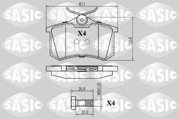Sasic 6210014 - Brake Pad Set, disc brake car-mod.net