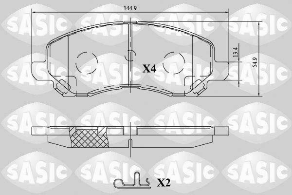 Sasic 6210087 - Brake Pad Set, disc brake car-mod.net