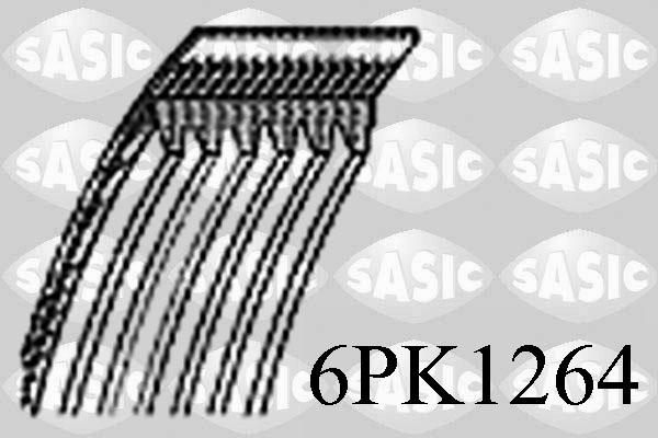 Sasic 6PK1264 - V-Ribbed Belt car-mod.net