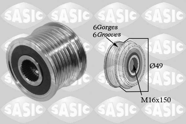 Sasic 1676008 - Pulley, alternator, freewheel clutch car-mod.net