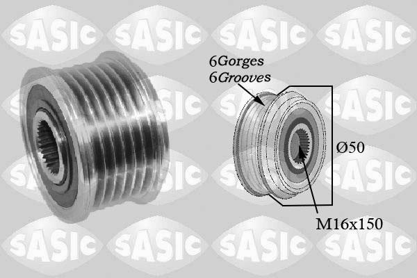 Sasic 1676014 - Pulley, alternator, freewheel clutch car-mod.net