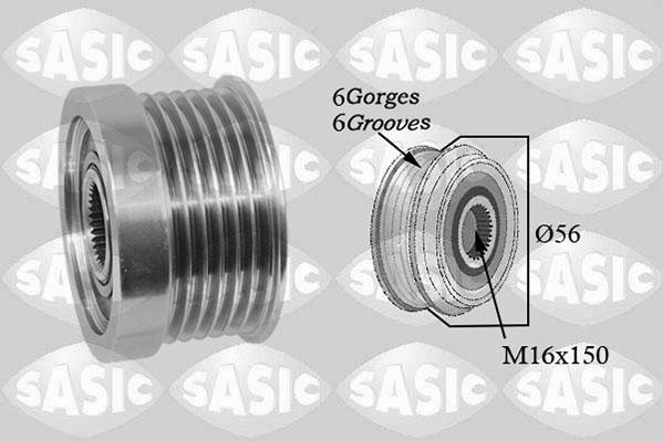 Sasic 1676034 - Pulley, alternator, freewheel clutch car-mod.net