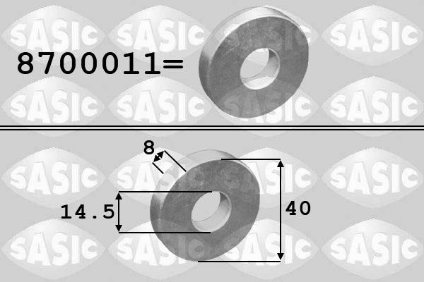 Sasic 8700011 - Washer, crankshaft pulley car-mod.net