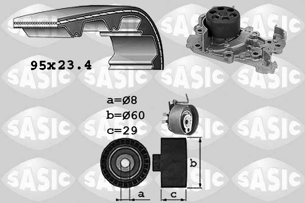 Sasic 3904029 - Water Pump & Timing Belt Set car-mod.net