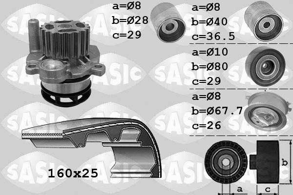 Sasic 3906079 - Water Pump & Timing Belt Set car-mod.net
