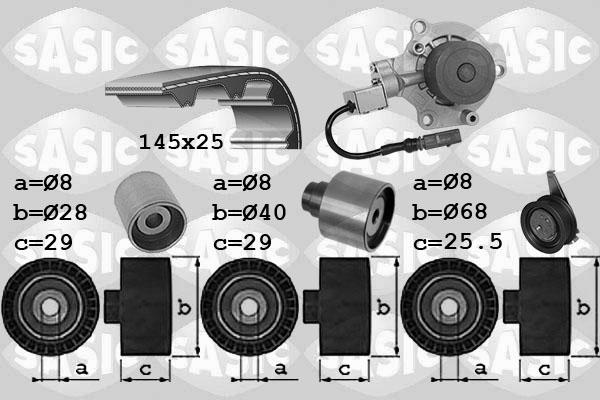 Sasic 3906113 - Water Pump & Timing Belt Set car-mod.net