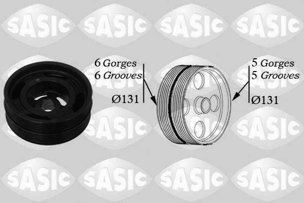 Sasic 2156042 - Belt Pulley, crankshaft car-mod.net