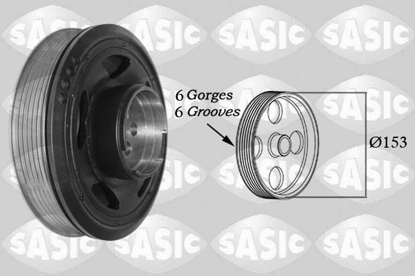 Sasic 2156085 - Belt Pulley, crankshaft car-mod.net